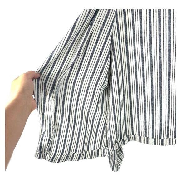 Sanctuary | L Large Striped Linen Blend Blazer Jacket - Picture 5 of 8